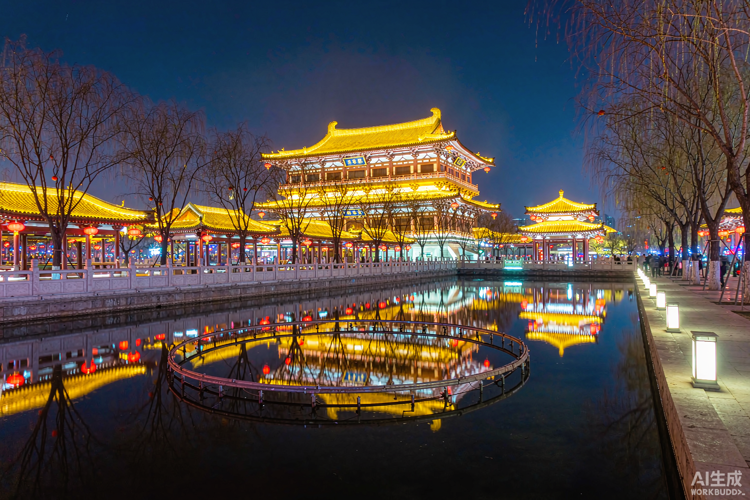 洛邑古城夜景
